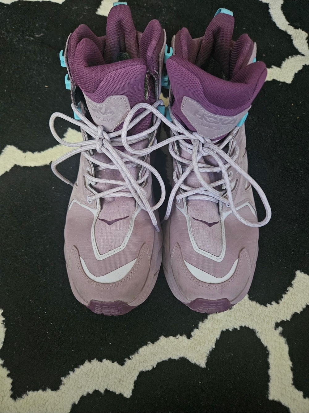 Hoka women and Deep Purple Lace-Up Sneakers